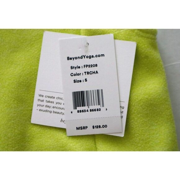 Beyond Yoga FP2208 Women's Sz S True Chartreuse Yellow Morning Walk Vest - Picture 4 of 8